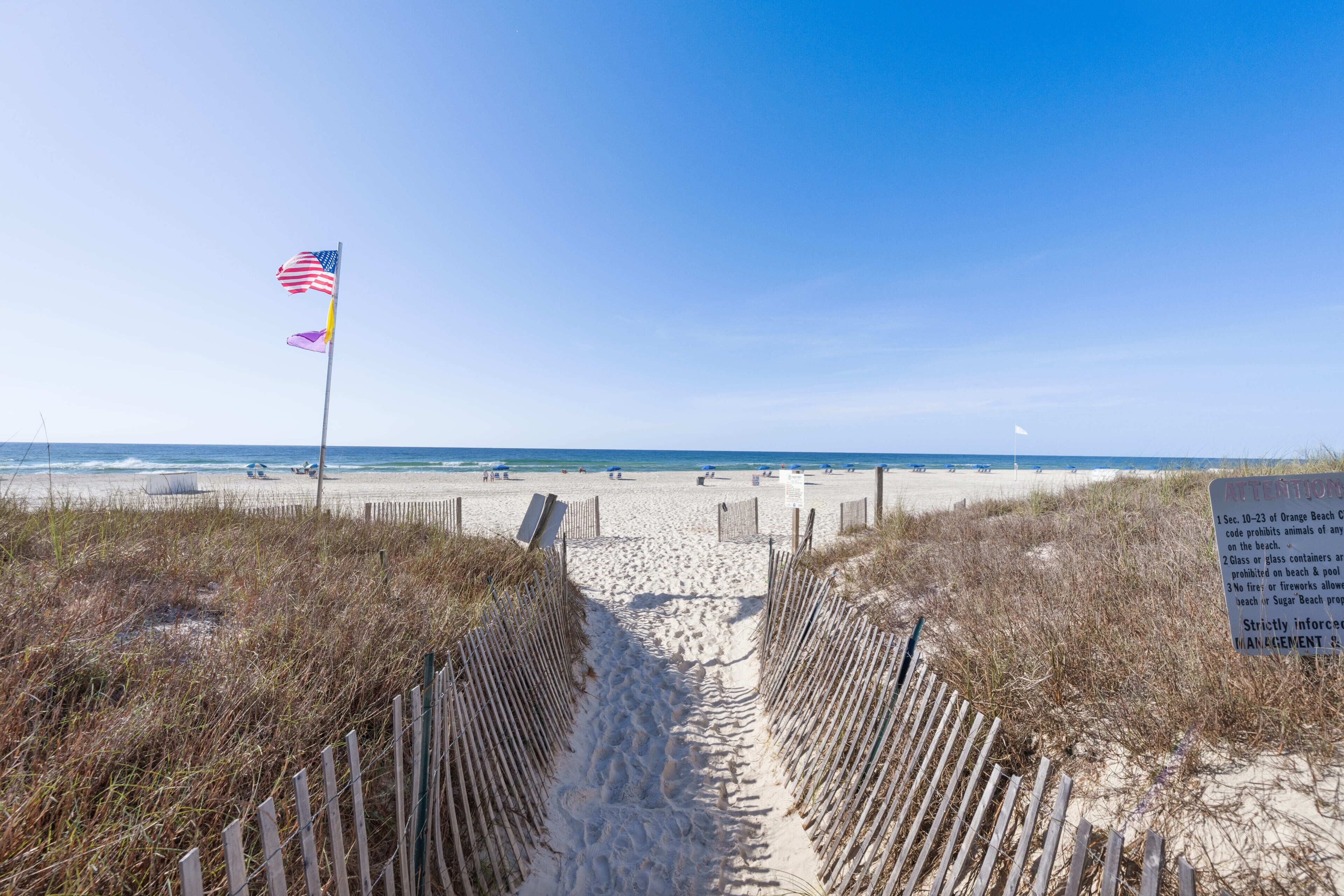 Private beach, sun loungers, beach umbrellas