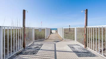 Private beach, sun-loungers, beach umbrellas