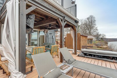 Family Friendly! Waterfront Grove Gem w/ Fire Pit