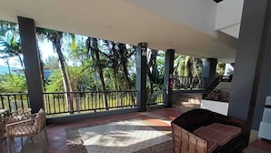 Leilighet, 1 soverom, balkong, hageutsikt | Terrasse/patio