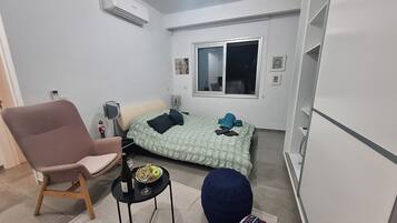 1 soverom, strykejern/-brett, wi-fi og sengetøy