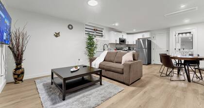 2 bedroom suite with 3 beds, close to Amenities and Airport