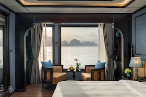 Deluxe Room, Balcony, Ocean View | View from room - Aime'e Luxury Cruise (Ha Long)