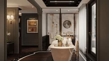 Free toiletries, hair dryer, slippers, towels