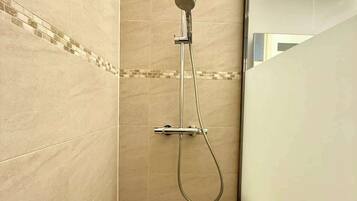 Shower, hair dryer