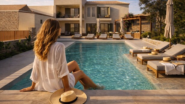 Pool - Family Villa with Pool, Fire Pit, Sports Courts - Perfect for Groups (Pigi)