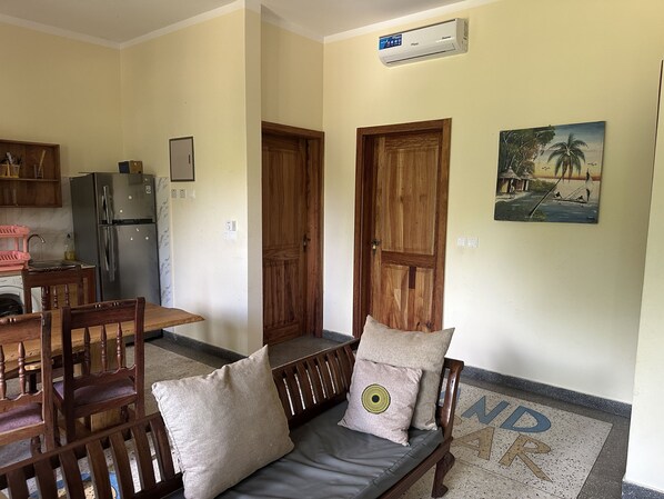 Deluxe Villa, 3 Bedrooms, Kitchen, Garden View | Living area | 30-inch LCD TV with satellite channels - Diamond Coast Villa and Apartments (Paje)