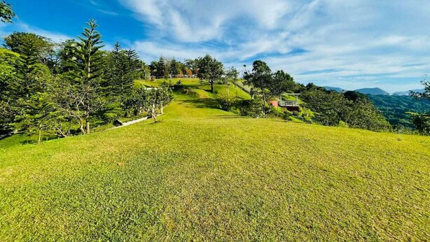 A grassy landscape with trees and a hill. - 1193 Pinehall Farm Rizal (Antipolo)