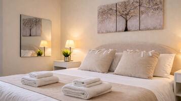 2 slaapkamers, een strijkplank/strijkijzer, wifi, beddengoed