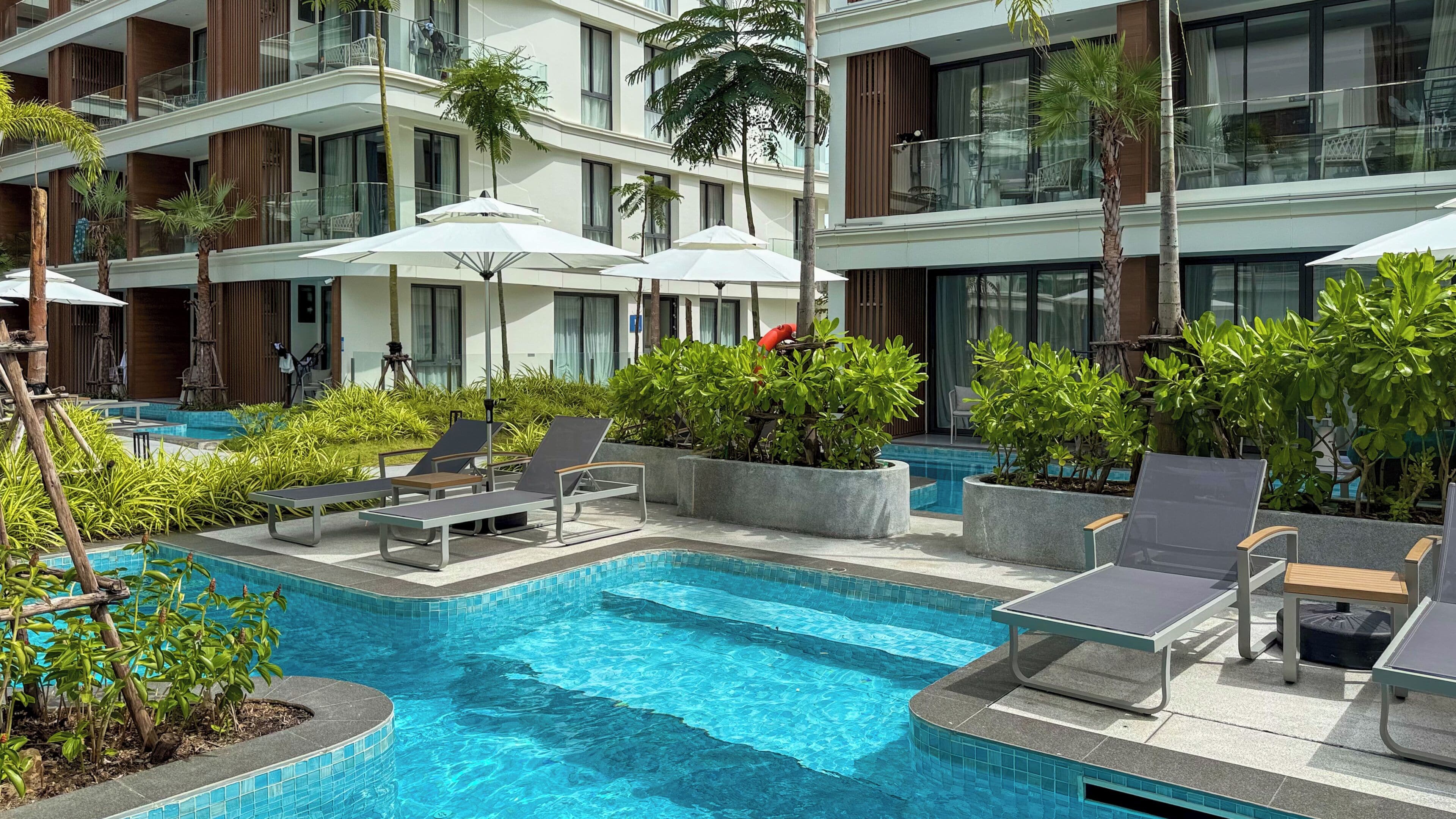 Deluxe Apartment, 2 Bedrooms, Pool View | View from room