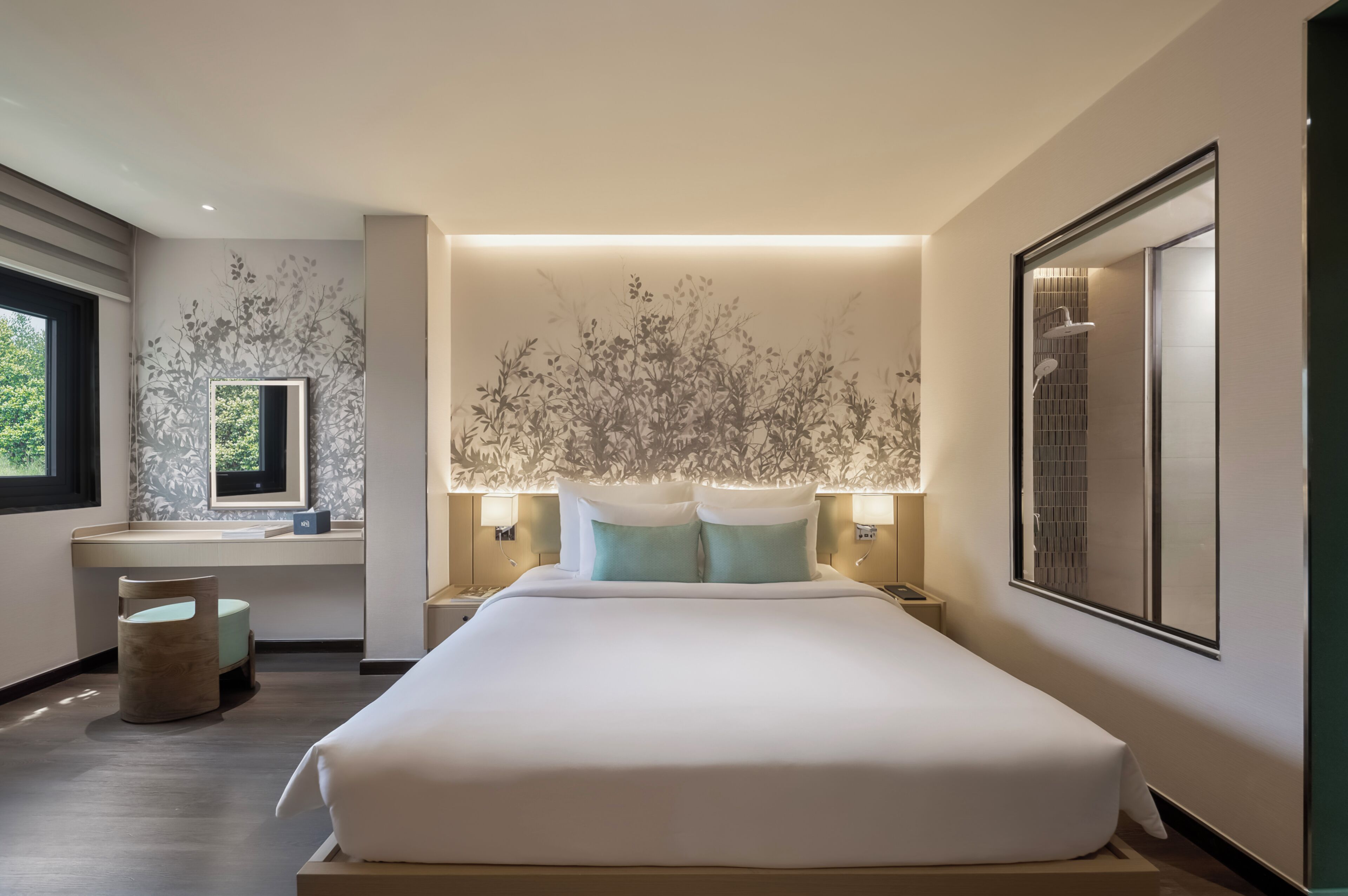 Grand-Doppelzimmer, Parkblick | Minibar, Schreibtisch, laptopgeeigneter Arbeitsplatz, kostenloses WLAN