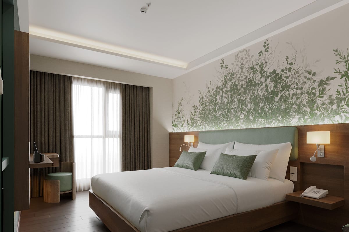 Deluxe Double Room, City View | Desk, laptop workspace, free WiFi