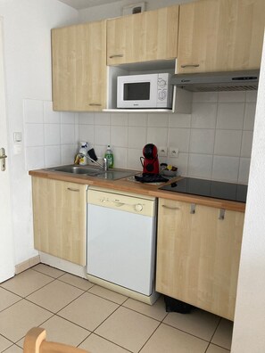Fridge, microwave, dishwasher, coffee/tea maker - apartment, balcony, view of nature, sleeps 6 (Ondres)