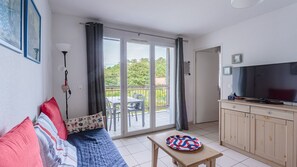 Living area - Cute apartment for 6 people, balcony (Ondres)
