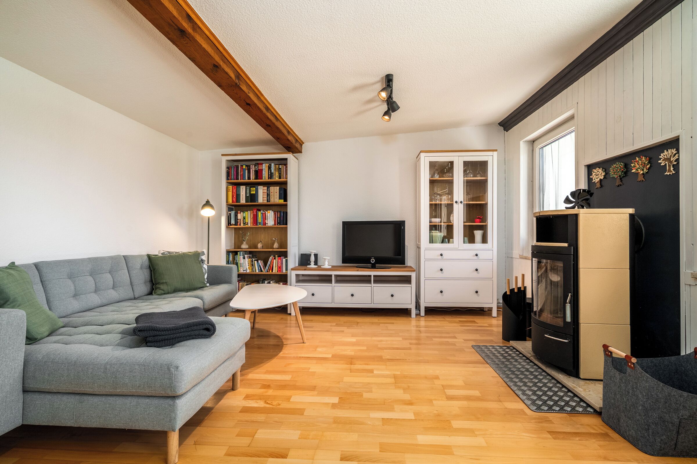 Fernseher, Kamin