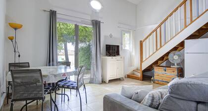 Villa duplex plein Sud, 6 pers, jardin et piscine