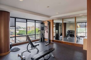 Fitness facility - Near Texas Capitol + Rooftop Pool. Bar. Dining. (Austin)