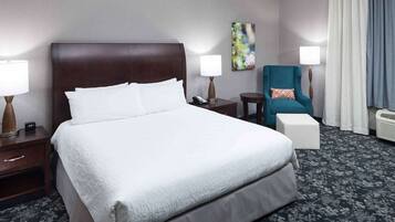 1 bedroom, desk, iron/ironing board, bed sheets