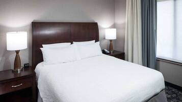 1 bedroom, desk, iron/ironing board, bed sheets