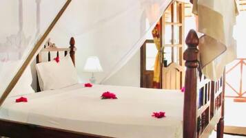 Camera con letto matrimoniale o 2 letti singoli, vista giardino | Wi-Fi gratuito