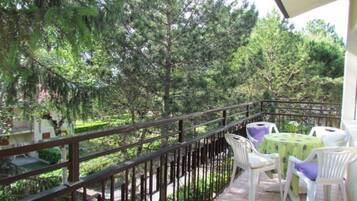 Apartment, 2Â Schlafzimmer, Terrasse, Gartenblick | Balkon