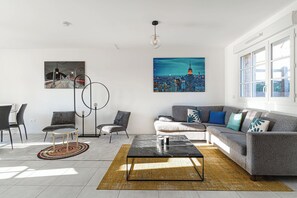 Apartment | Living area - Bright Family Home Near Deauville (Saint-Arnoult)