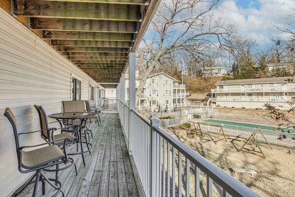 Interior - Balcony w/ Lake Views: Waterfront Ozarks Condo! (Osage Beach)