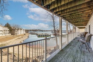 Apartment (3 Bedrooms) | Interior - Balcony w/ Lake Views: Waterfront Ozarks Condo! (Osage Beach)