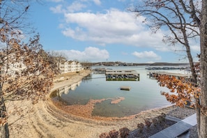 Apartment (3 Bedrooms) | Interior - Balcony w/ Lake Views: Waterfront Ozarks Condo! (Osage Beach)