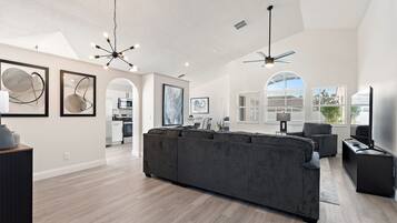 Villa, 4 Bedrooms | Living area | Smart TV