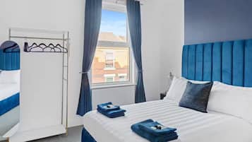 2 bedrooms, iron/ironing board, travel crib, free WiFi