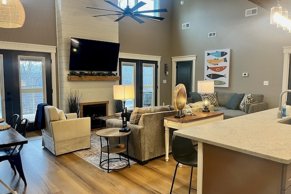 TV connectée, cheminée