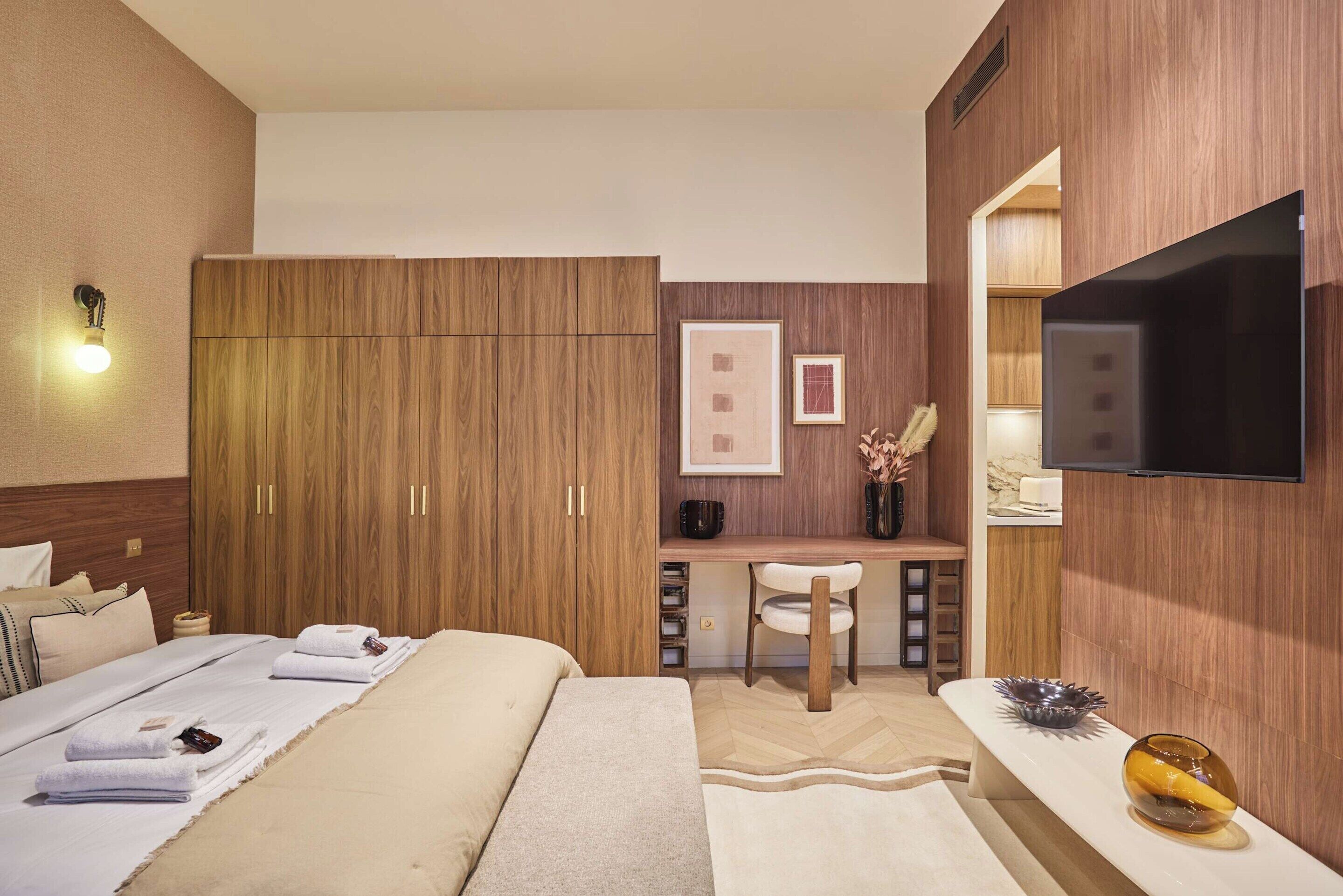 Appartement | 1 chambre, espace de travail pour ordinateurs portables