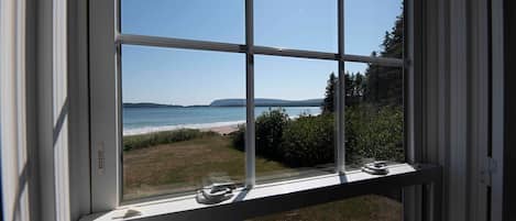 Familien-Ferienhaus, Terrasse, Strandblick