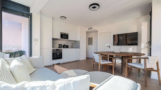 Apartment | Living area - Superb Terrace Apartment in Monaco-beausoleil (Beausoleil)