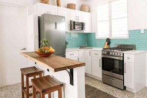 Fridge, microwave, oven, stovetop - RSV: Walk to Sandy Beach | Rooftop Ocean Views (Rincón)