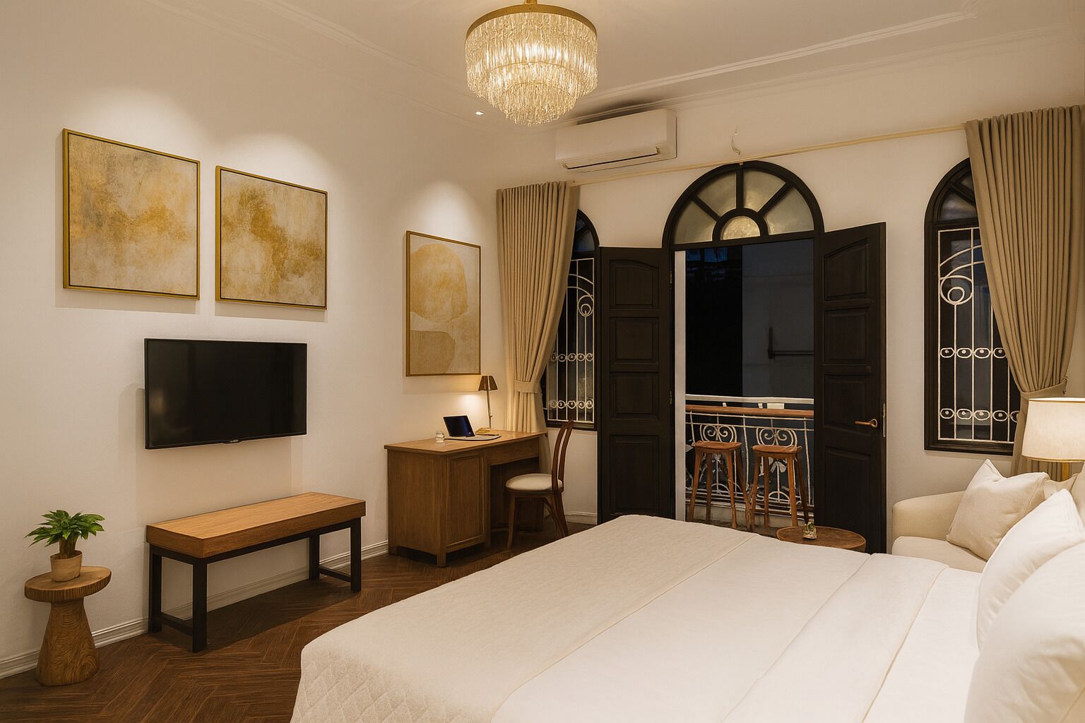 Frette Italian sheets, premium bedding, down duvets, memory-foam beds