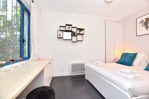 อพาร์ทเมนท์ | 1 ห้องนอน, เตารีด/โต๊ะรีดผ้า, ผ  ้าปูที่นอน