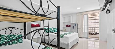 Superior Quadruple Room | Blackout drapes, iron/ironing board, free WiFi