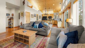 House, Multiple Beds, Balcony, Mountain View (Lookout Point) | Living area - Lookout Point  Retreat for 6 (South Lake Tahoe)