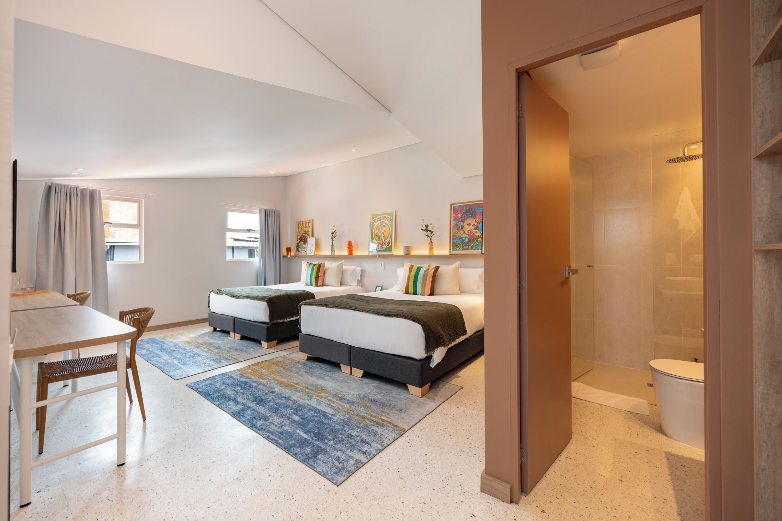 Standard Quadruple Room | In-room safe, desk, laptop workspace, free WiFi