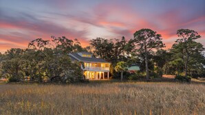Exterior - Remodeled Center Island Home, Marsh Views, 2 Golf Carts, Stellar Sunsets (Fripp Island)