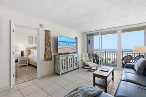 Smart TV, books, offices - 🏖️Pelican A403 | Oceanfront 3 BR Condo w/ Stunning Views + Two Pools (New Smyrna Beach)