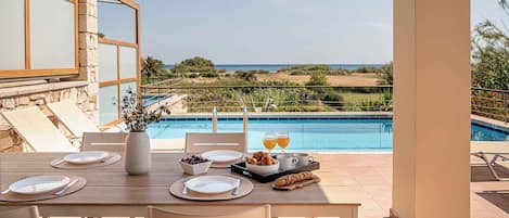 Classic Villa, 2 Bedrooms, Private Pool, Sea View | Beach/ocean view