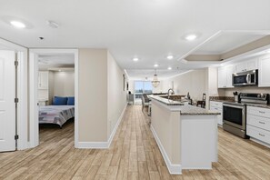 Condo, Multiple Beds (DiMucci Tower 404) | Private kitchen - Dimucci Tower 404 (Daytona Beach Shores)