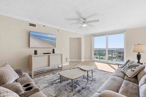 Condo, Multiple Beds (DiMucci Tower 404) | Living area - Dimucci Tower 404 (Daytona Beach Shores)