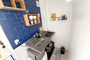 Private kitchen - 30th floor with a view of the valley and a big screen (São Paulo)