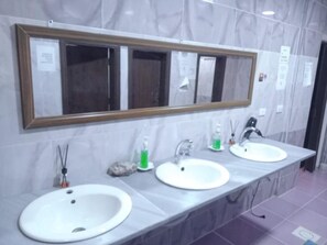 Hair dryer, towels, soap, toilet paper - next to petra gate (Wadi Musa)