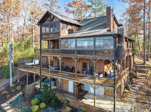 Exterior - Family-Friendly Cabin: Hot Tub, Games & Views (Morganton)