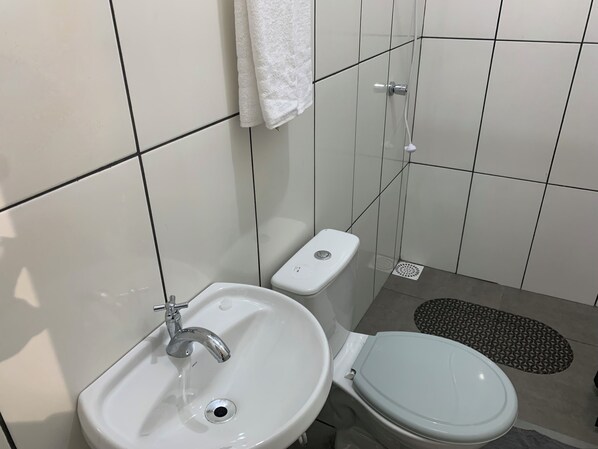 Towels, soap, toilet paper